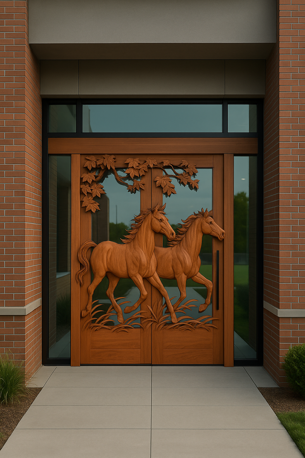 Horse Raving Swing Door