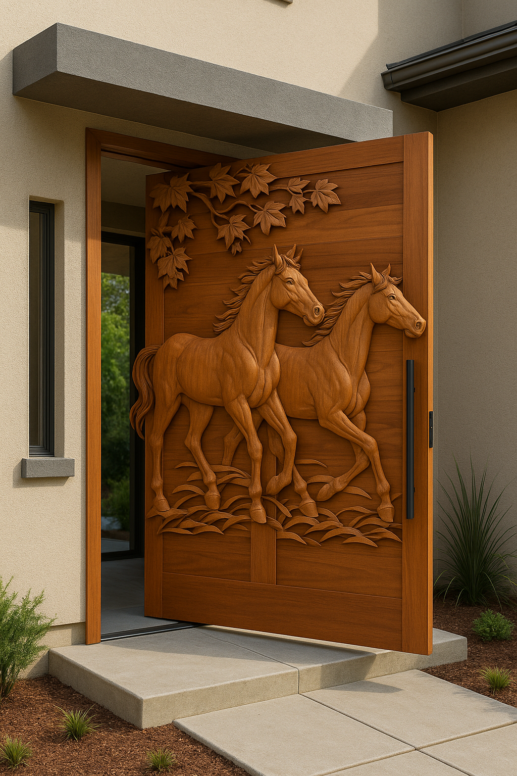 Horse Racing Pivot Door