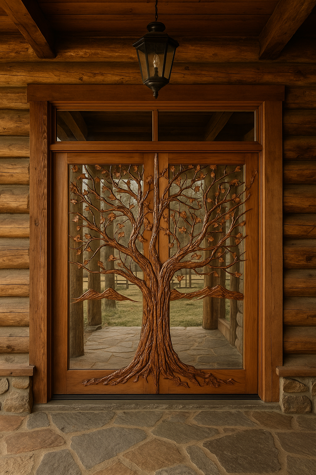 Red Oak Tree Door Ai Powered