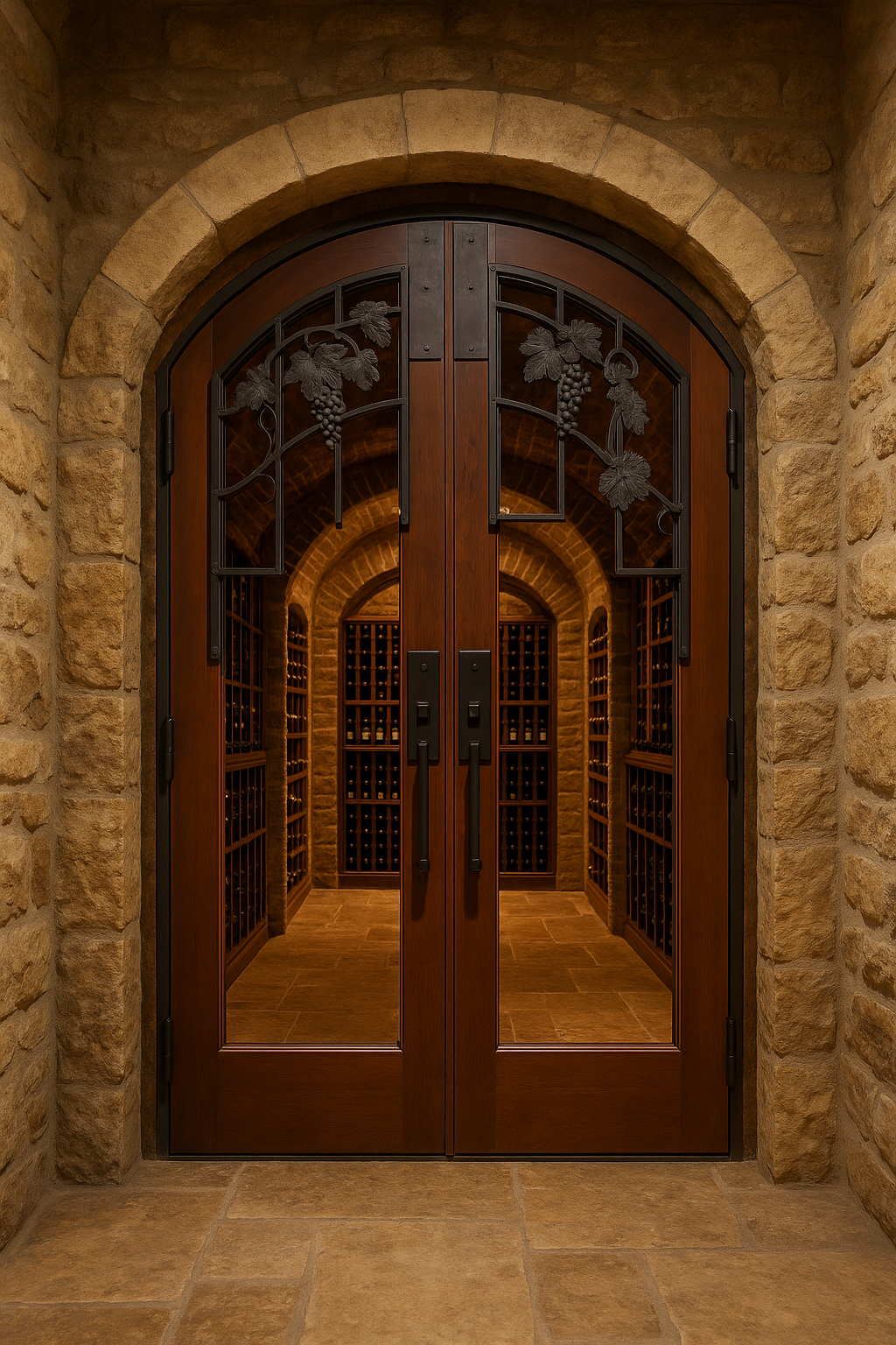 Wine Cellar Welcome Door For A House