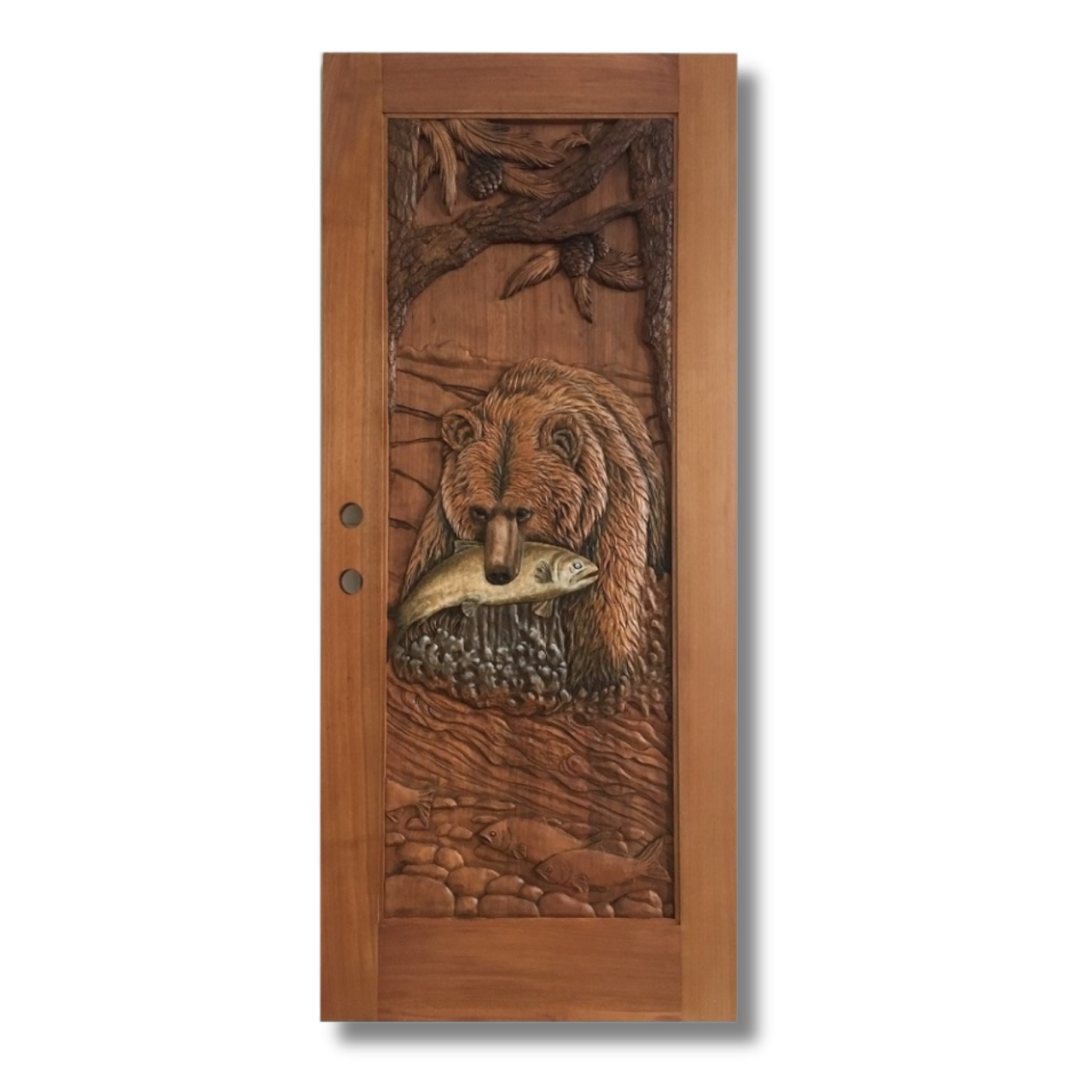 BEAR FISHING DOOR-CROWNCUSTOMDOORS