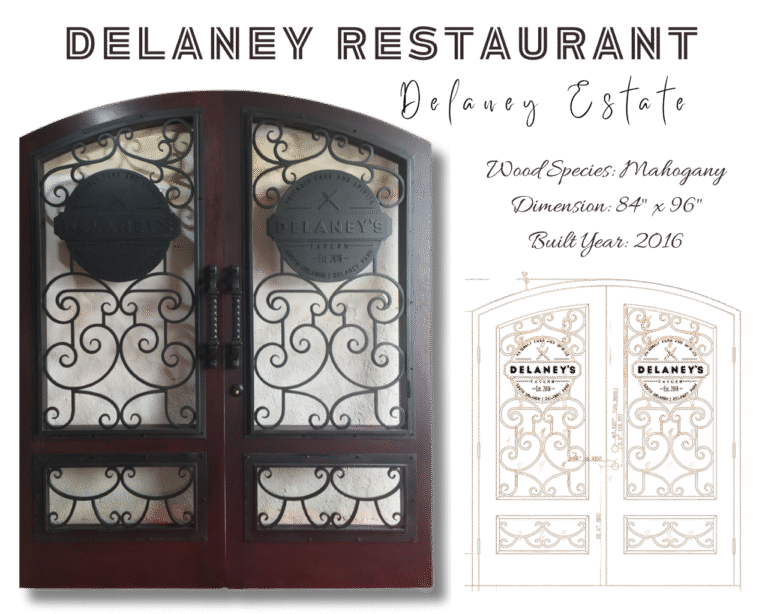 DELANEY RESTAURANT DOORS