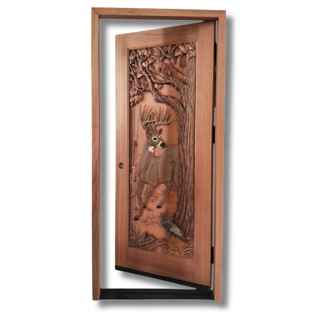ELK carved single door (2)