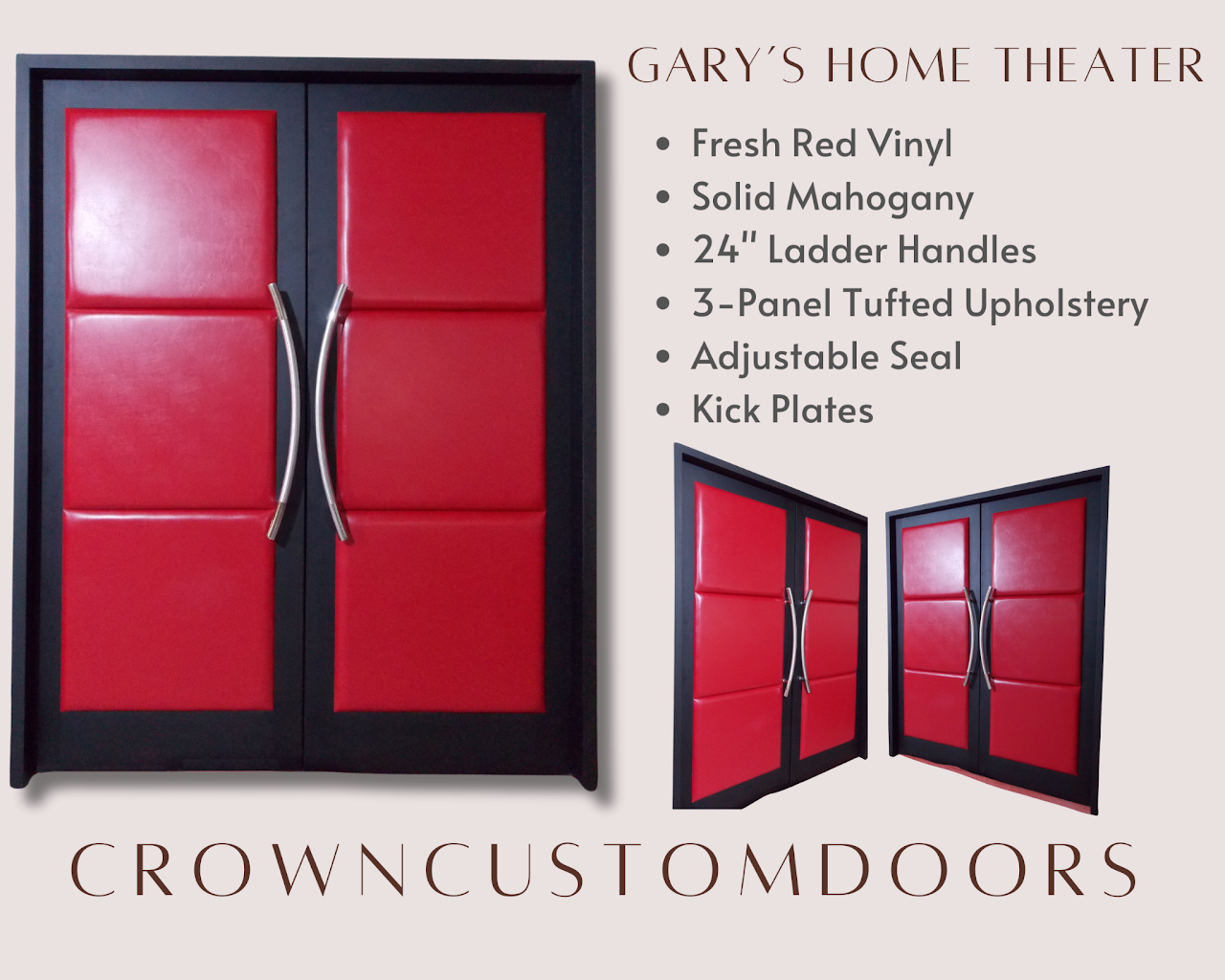Gary’s Home Theater-3 Panel-Red Vinyl