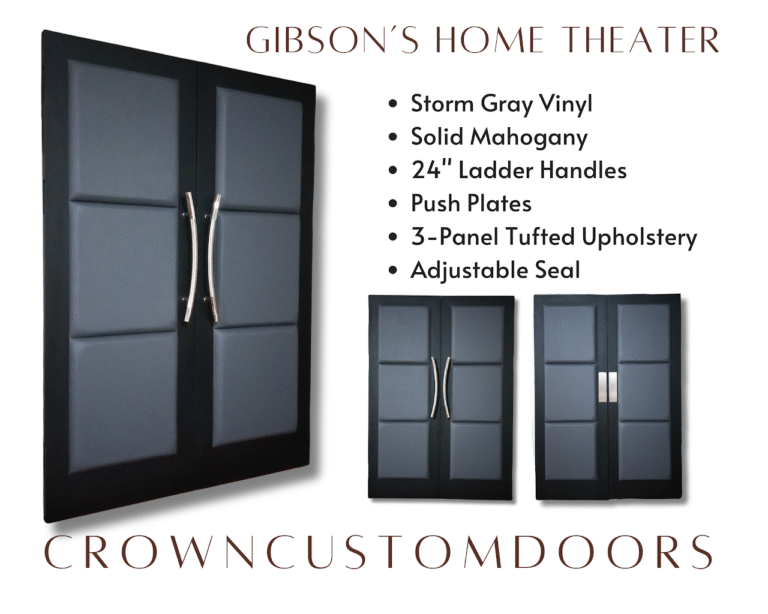 Gibson’s Home Theater-3 Panel-Gray Vinyl