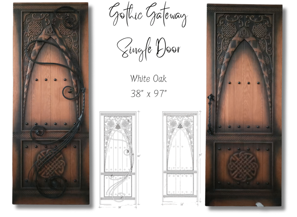 Gothic Gateway Single Door