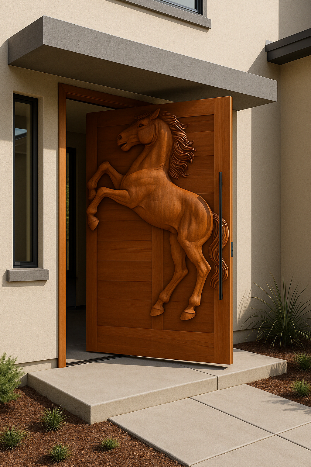 Horse Pivot Door as Antrance (1)