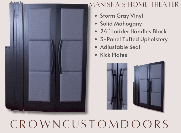 Manisha’s Home Theater-3 Panel-Storm Gray Vinyl