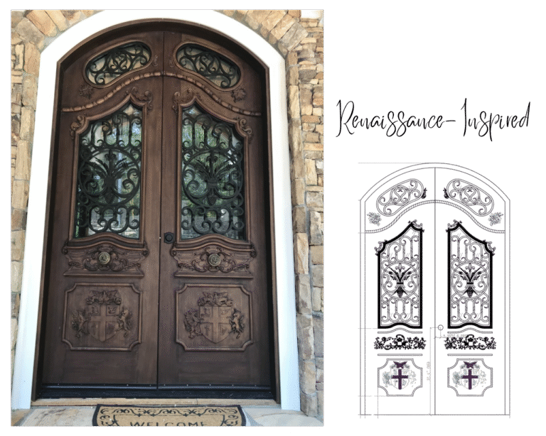 Renaissance-Inspired Door CROWNCUSTOMDOORS