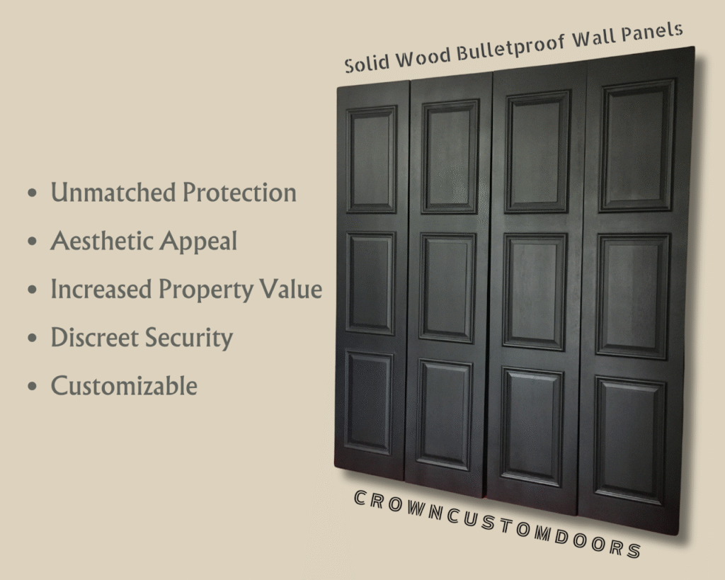Solid Wood Bulletproof Wall Panels