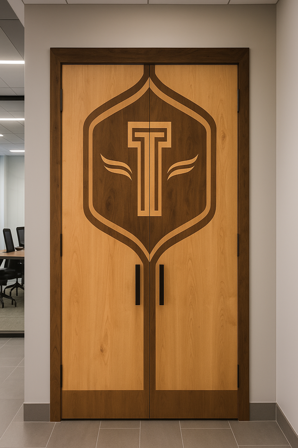 T Inlay Door For Office (1)