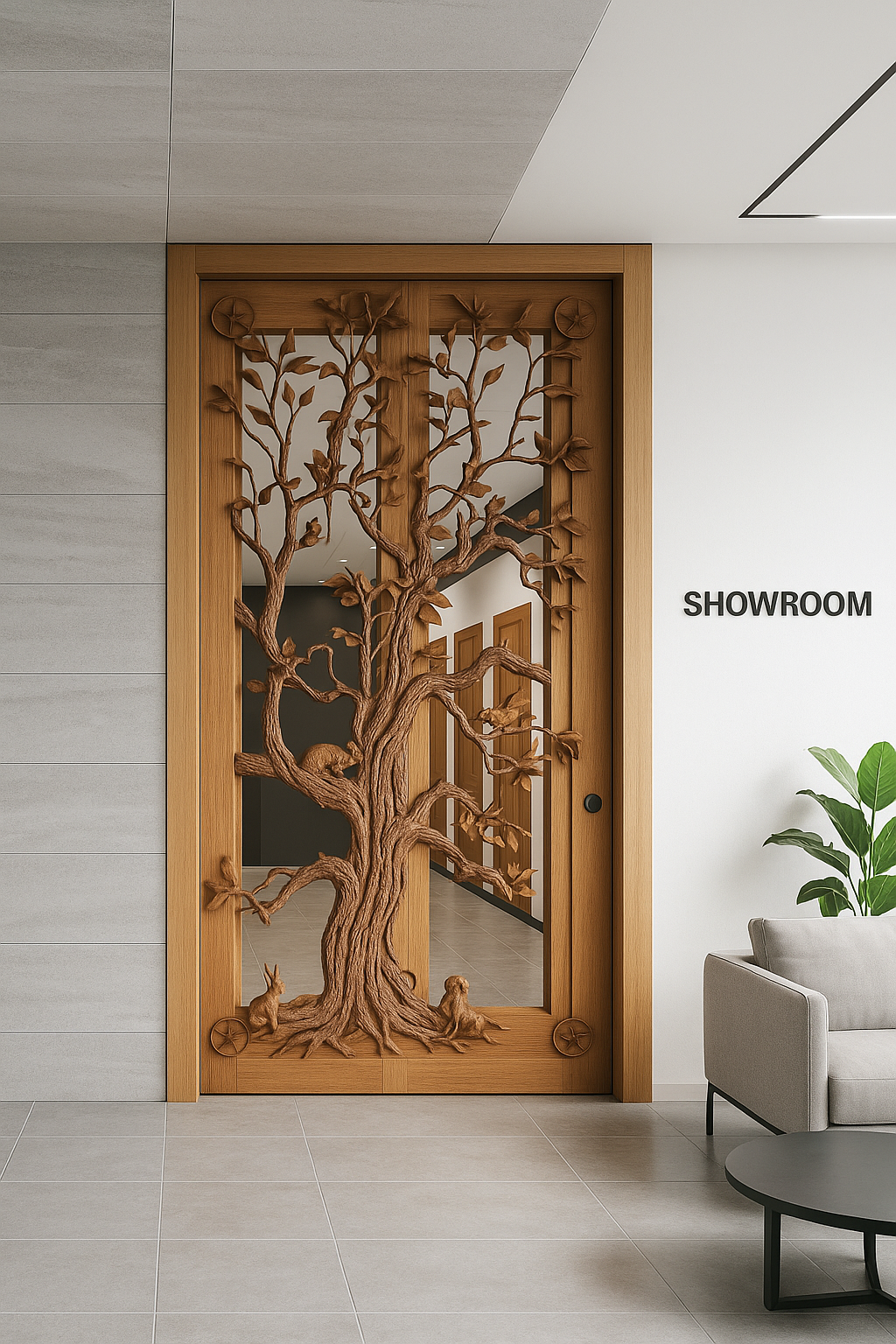 Texas Oak Tree Door As A Room Door