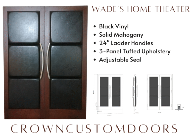 Wade’s Home Theater-3 Panel-Black Vinyl