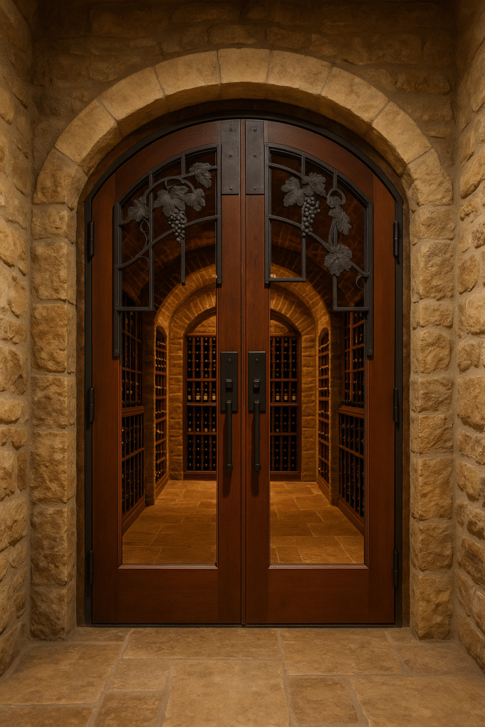 Wine Cellar Welcome Door For A House (1)