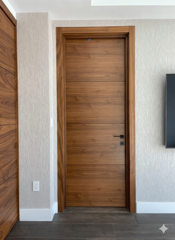Black Walnut Veneer Door Picture-1