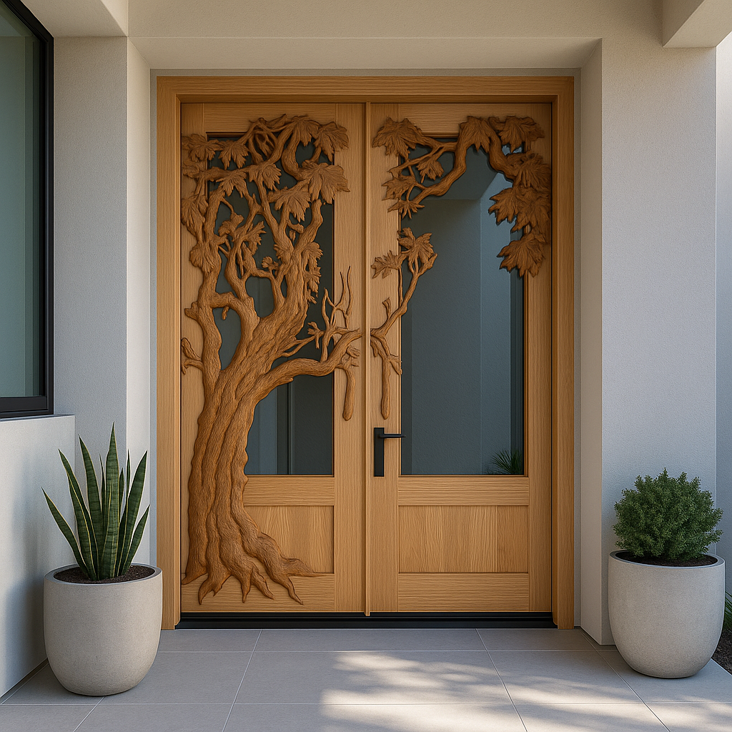 Majestic Oak Haven Door for a contemporary Home