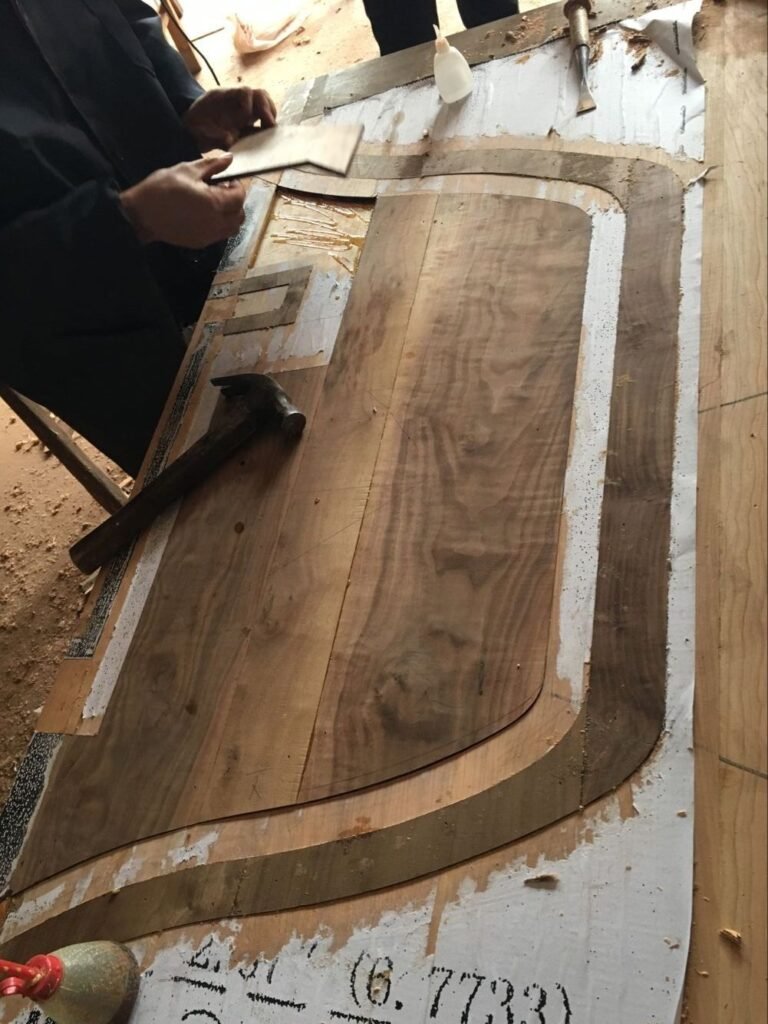 Solid Wood Inlay Process