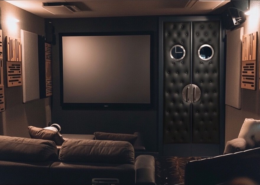Craig Dorgan Double Theater Door For a Home Theater