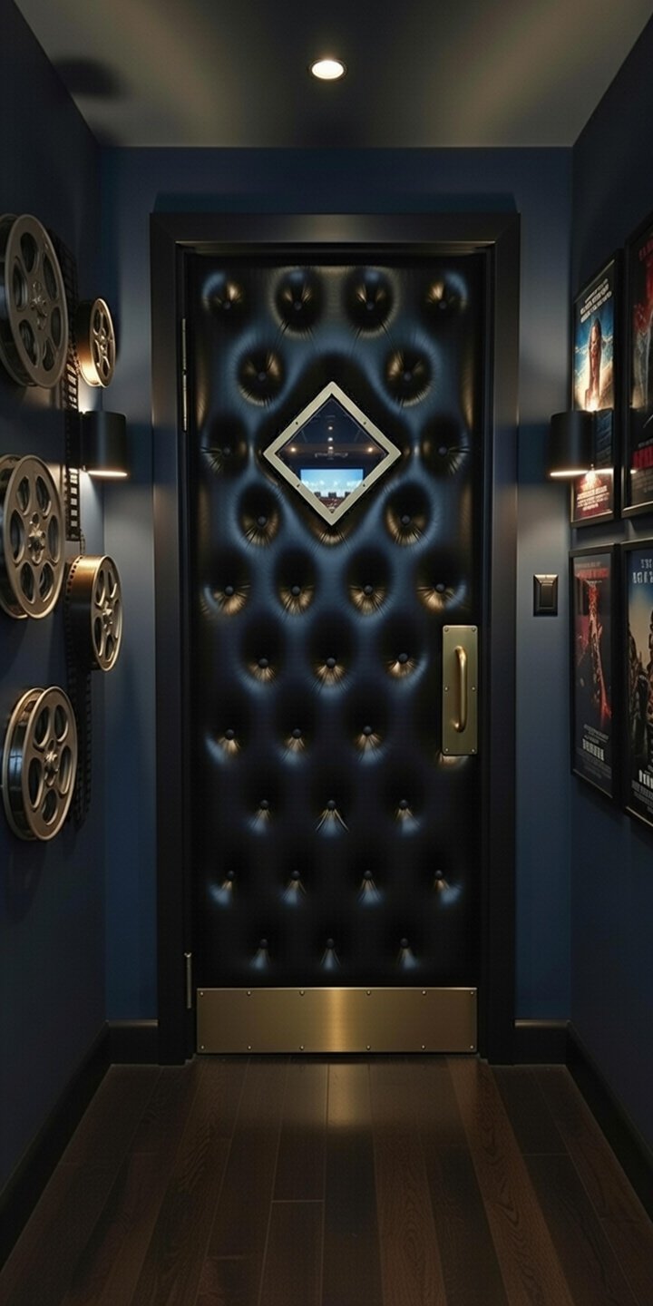 Melissa Allen Home Theater Room Door1