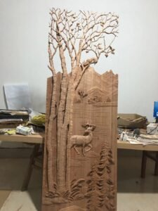 Carved Panel of the Door