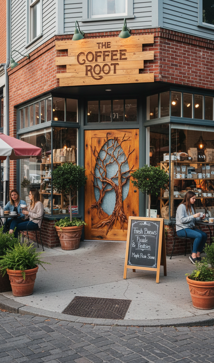 Dead Old Tree For A Street Cafe