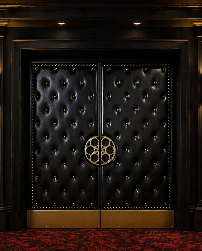 Laurie Vozza Theater Door For A Home Theater Room