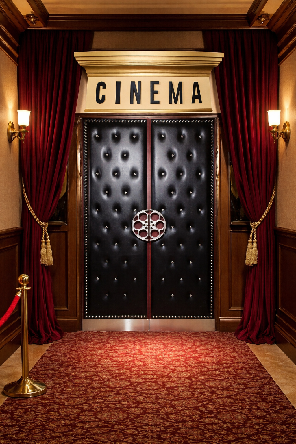 Randy's Home Theater Door For A Home Cinema