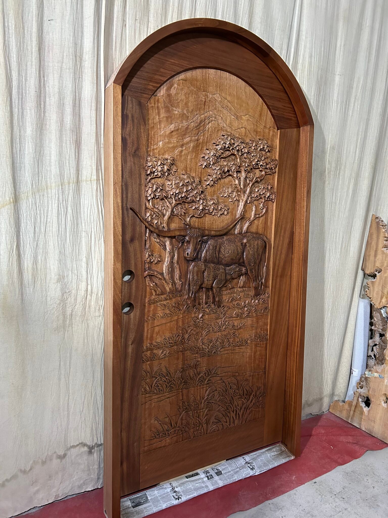 Longhor Carved Door