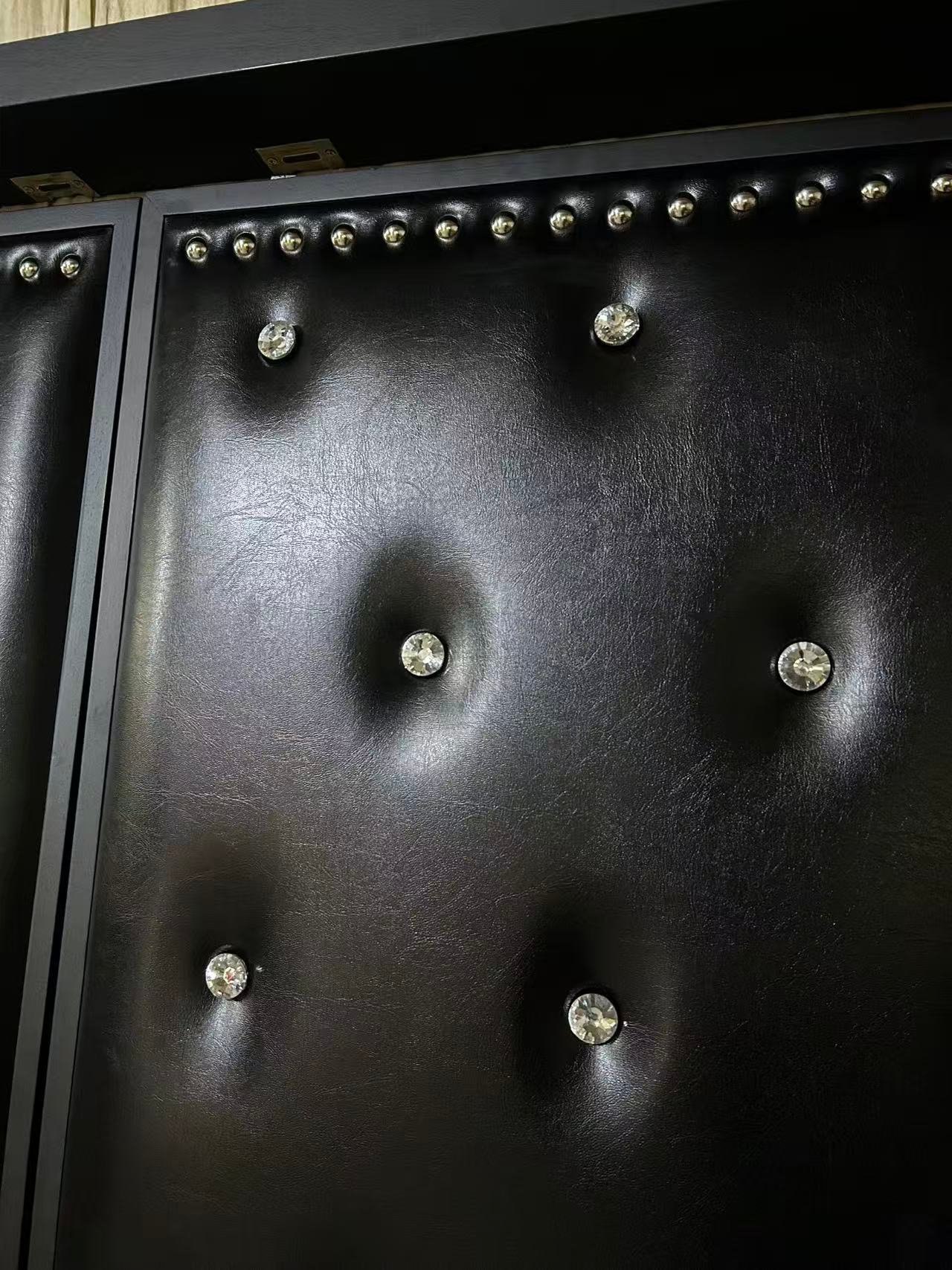 Crystal Diamond Buttons And Silver Pins