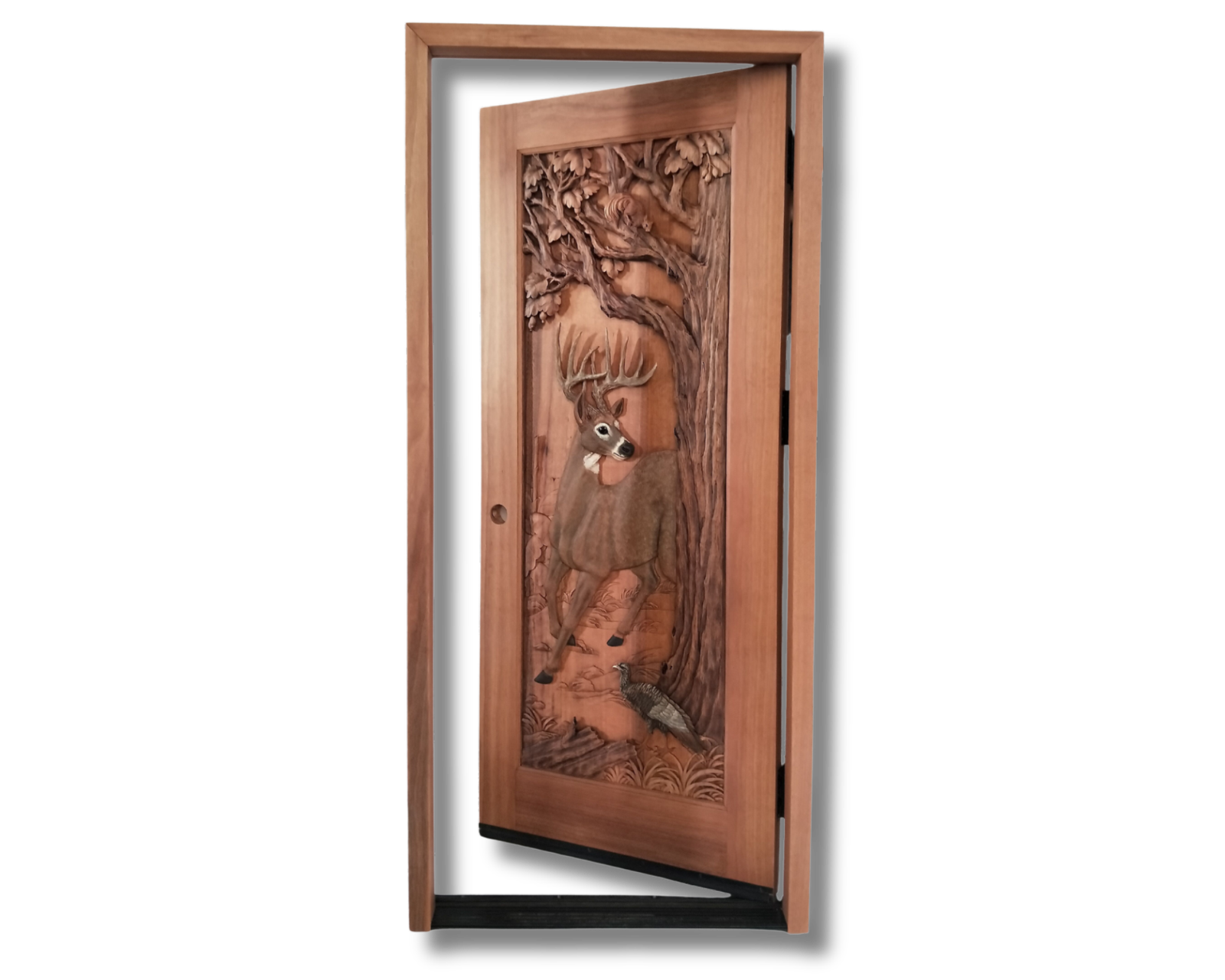 ELK carved single door