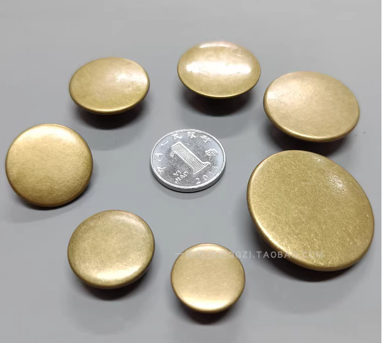 Flat Bronze Buttons