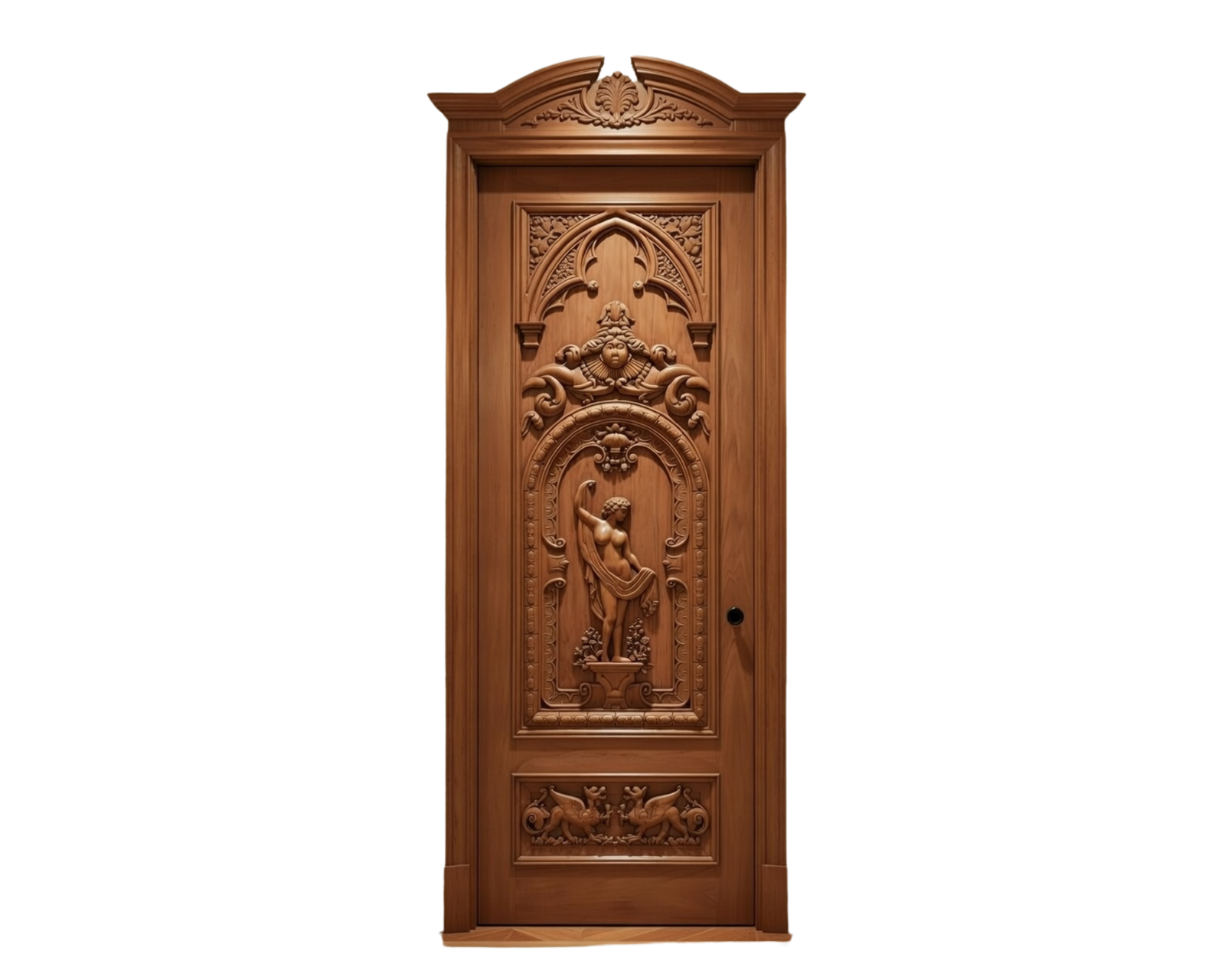 Gothic Church Doors As Room Doors For Luxury Home
