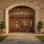 Nature Embrace Door For A Villa