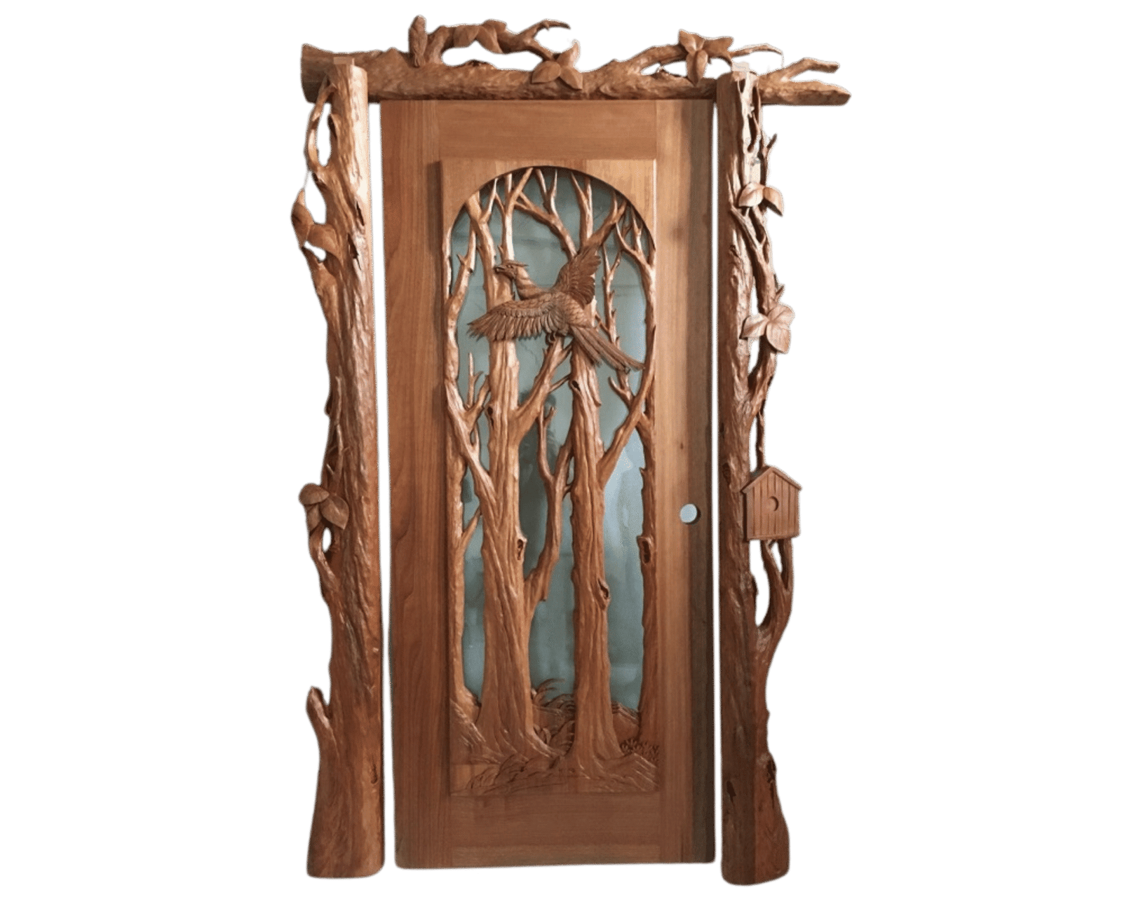 Pheasant Door For A WOOD Home