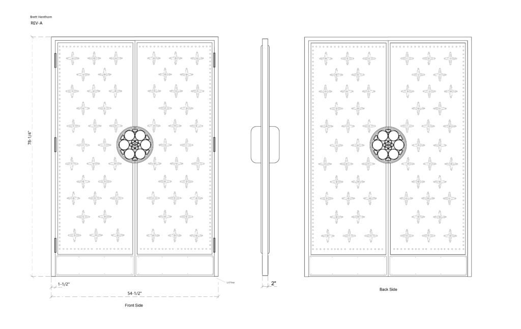 Home Theater Door Drawing