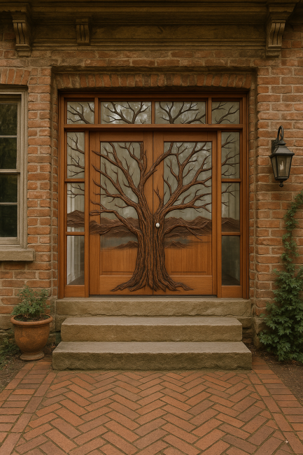 Fine Art Oak Tree Door AI powered