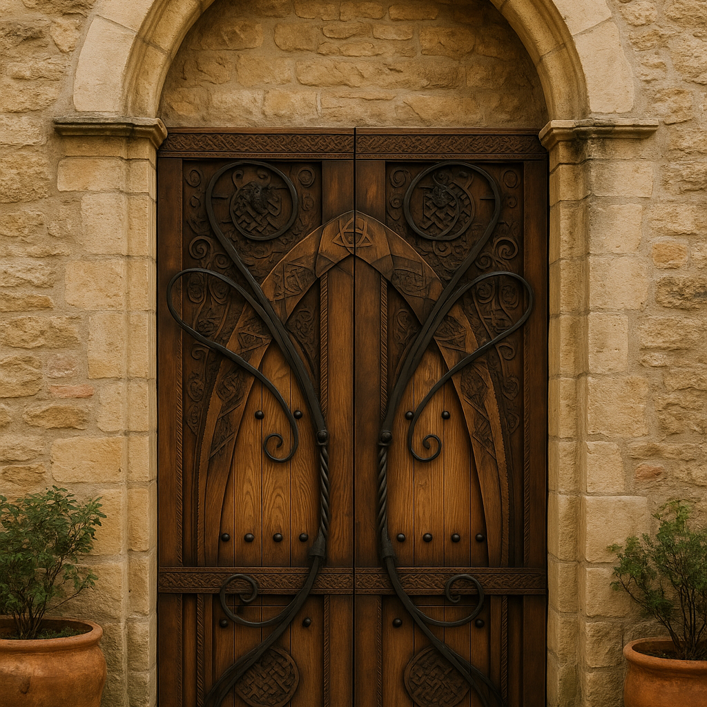 Gothic Gateway For A Villa