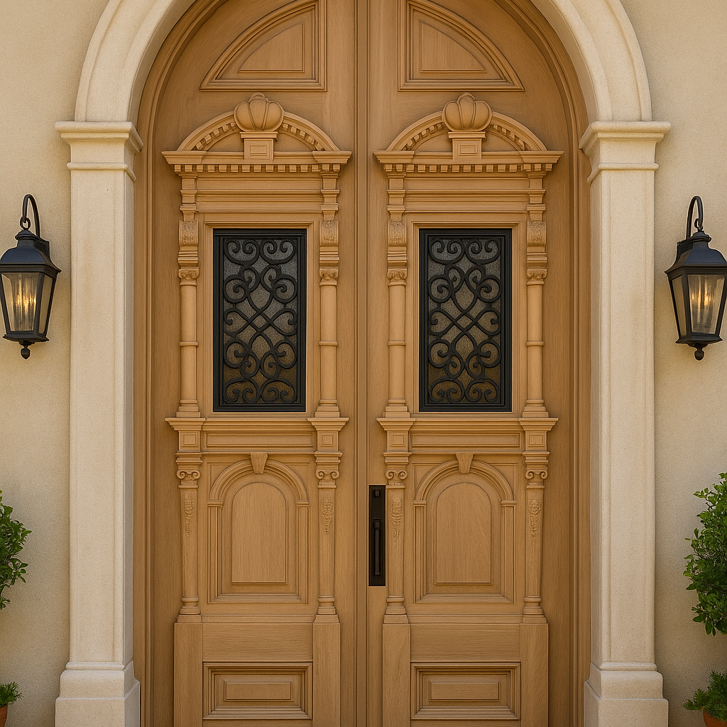 Gothic Revival Entrance For A Mediterranean House (1)