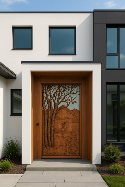 Lake View Door For A Modern Home (1)