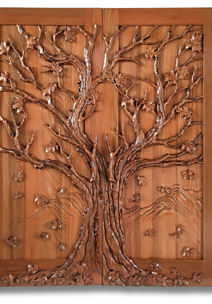 Oak Tree Double Door CROWNCUSTOMDOORS