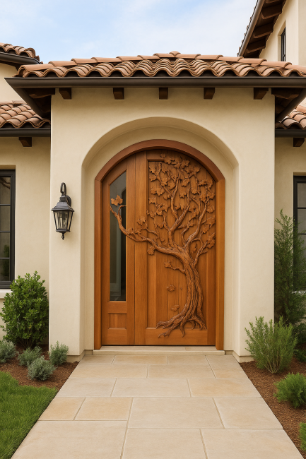 Whispers of Autumn Door AI Powered